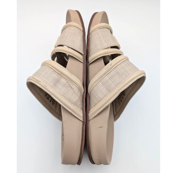 Sam Edelman Rowan Double Strap Slide Sandals Women's Natural Size US10.5 EU41 - Picture 6 of 13